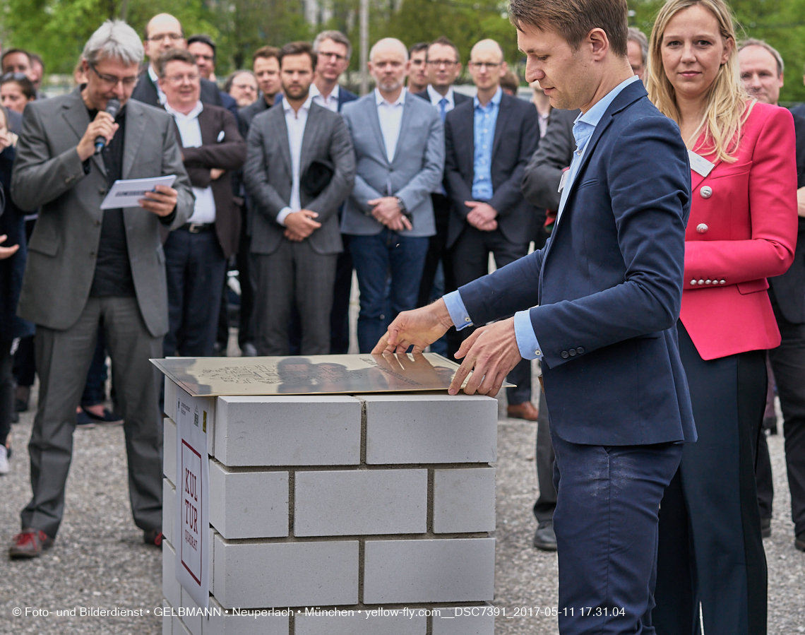 11. Mai 2017 - Grundsteinlegung für die LOGE und dem Kulturquadrat in Neuperlach